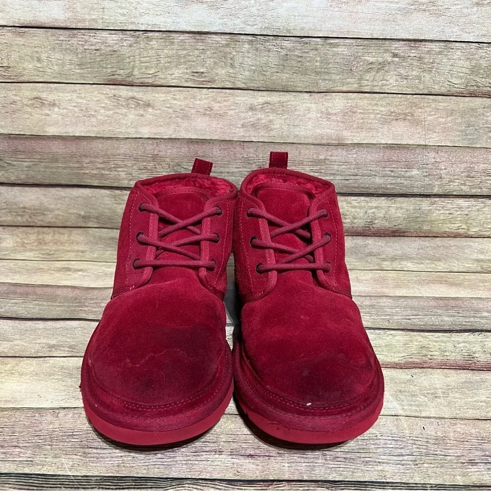 Ugg Red Suede Neumel Ankle Boots